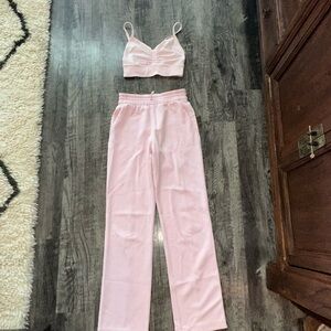 Lululemon Pink Two-Piece Lounge Set